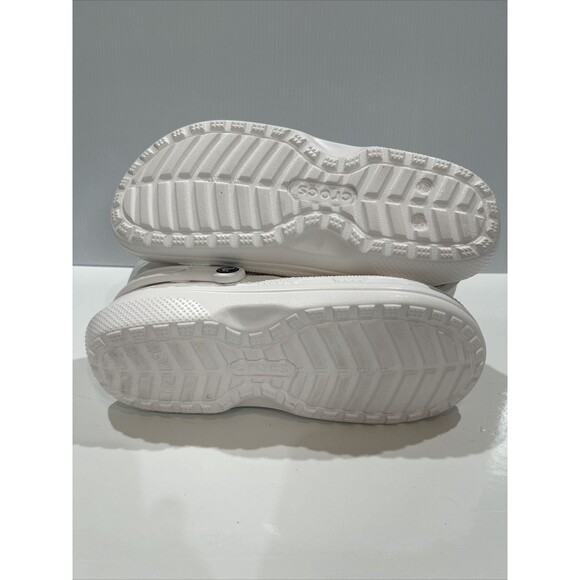 Crocs White Neo Puff Boots M10 W12 White Fleece Lined Comfort - Picture 12 of 13
